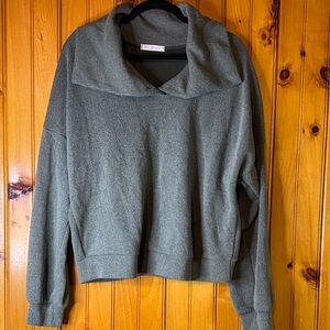 Ces Femme from Anthropologie Hunter Green Cowl Neck Sweater